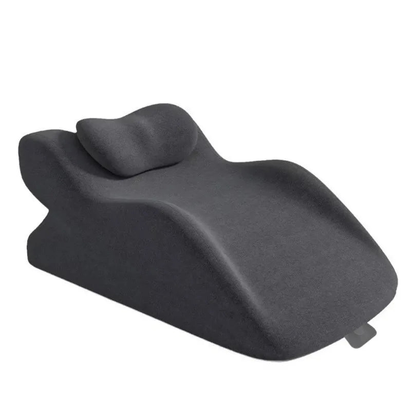 Large Bed Multifunctional Ergonomic Wedge Pillow with New Prone Position for Reading Unique Curved Design with Washable Cover Peaceful Pleasures Health and Wellness With pillow A