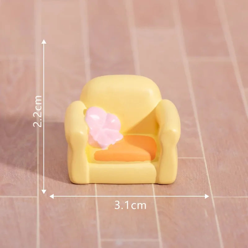 Mini Living Room Furniture Set – Realistic Dollhouse Decor Accessories for DIY & Pretend Play Home Scenes Home Accessories Peaceful Pleasures Health and Wellness