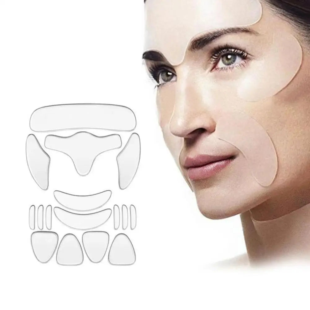 Reusable Silicone Anti-Wrinkle Face Patch Set – Face, Neck, Forehead, Eye & Chest Pads Peaceful Pleasures Health and Wellness