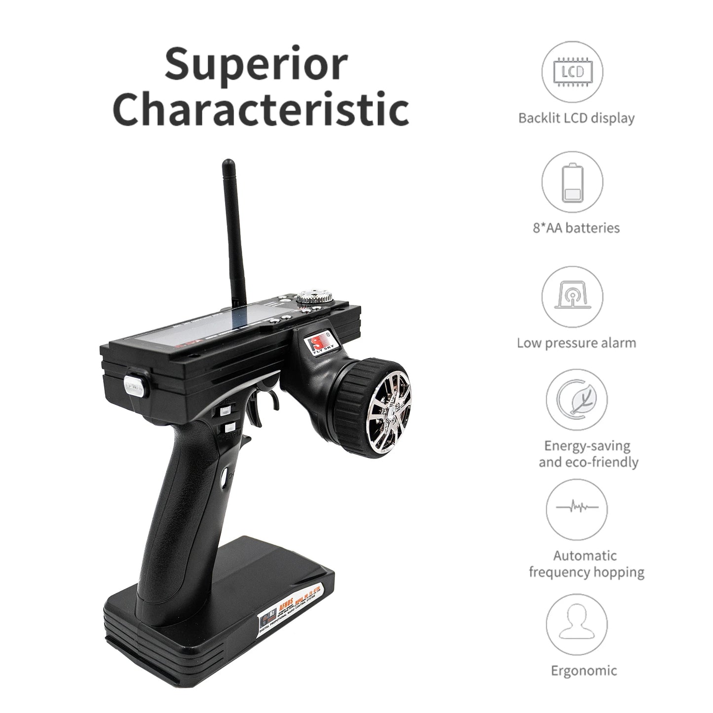Flysky FS-GT3B 2.4GHz 3CH RC Transmitter & Receiver | Car Boat