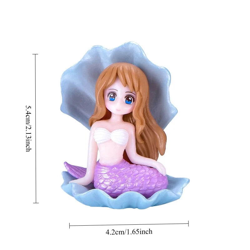 Kawaii Mermaid Figurine Aquarium Ornament | Fish Tank Decor