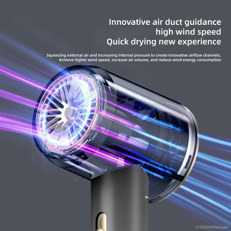 New Strong Wind Power Speed Drying Hair Dryer 1600w High Power Constant Temperature Silent Hammer High Speed Blowing Duct Peaceful Pleasures Health and Wellness