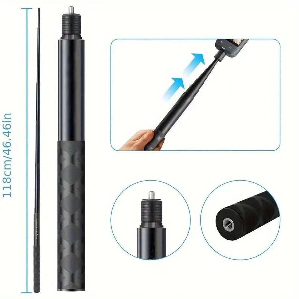 Insta360 X2 X3 X4 X5 Motorcycle Bike Mount Selfie Stick Kit