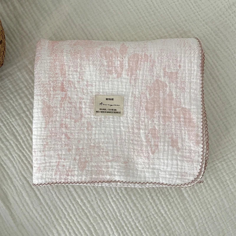 Baby Muslin Swaddle Blanket | 2-Layer Cotton & Bamboo Gauze