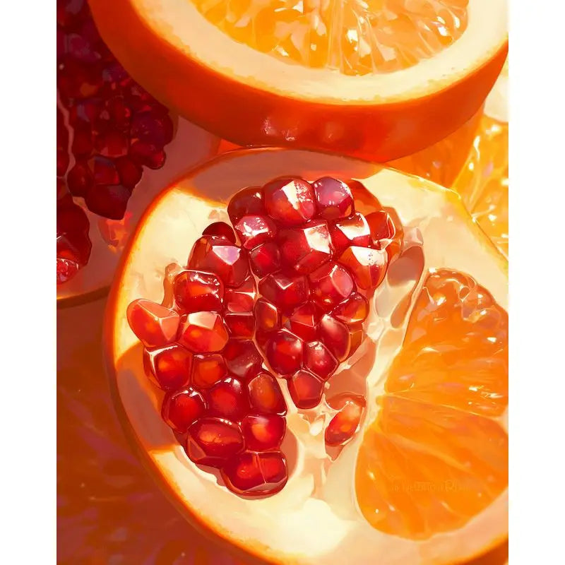 Pomegranate Paint by Numbers Kit – DIY Canvas Art 60x75cm