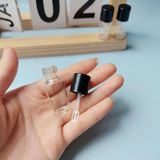 Mini Refillable Glass Foundation Travel Bottles 4ml | 5/10 Pcs Travel Cosmetic Bottles Peaceful Pleasures Health and Wellness