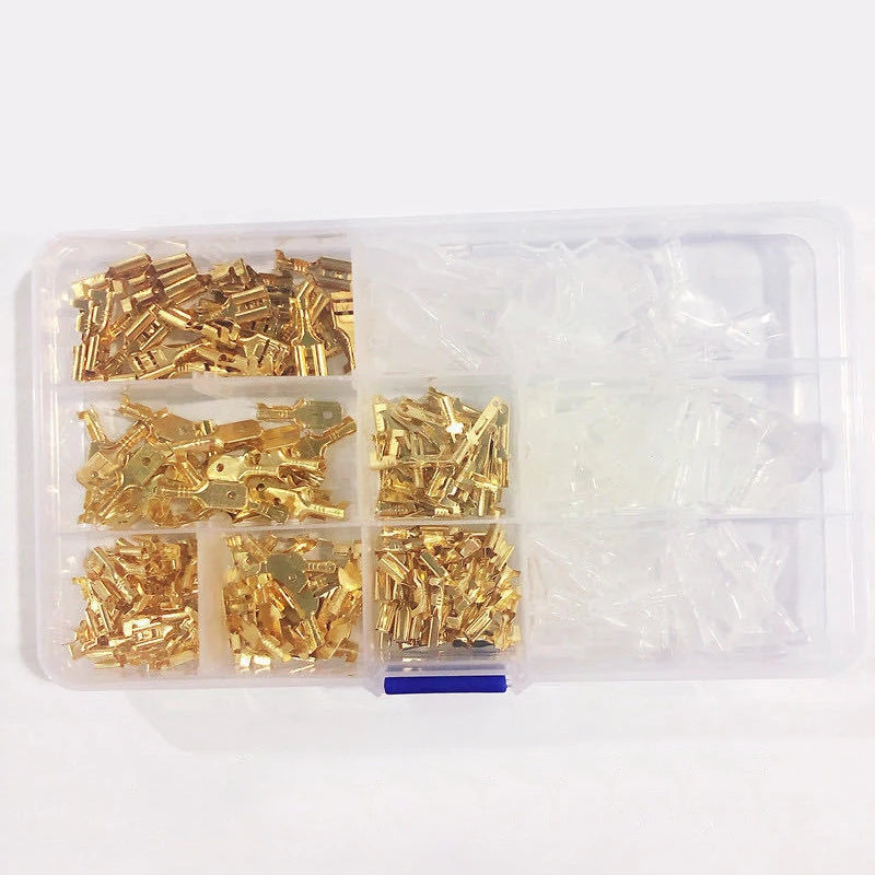 New 20/270/315/450/600/900pcs Cold-pressed Terminal Blocks Male And Female Docking 2 .8/4.8/6.3 Peaceful Pleasures Health and Wellness
