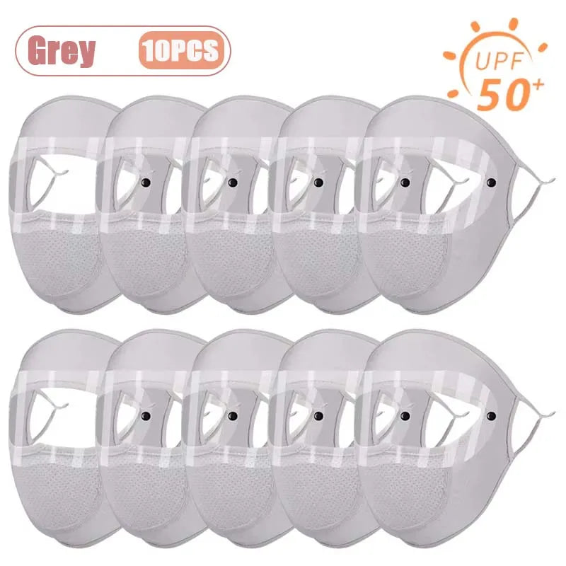 UPF 50+ Full Face Cover Mask with Goggles | UV & Dust Shield