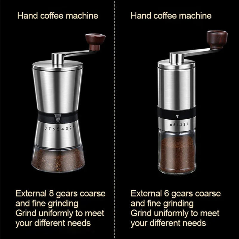 Manual Ceramic Coffee Grinder – Adjustable Hand Crank Mill