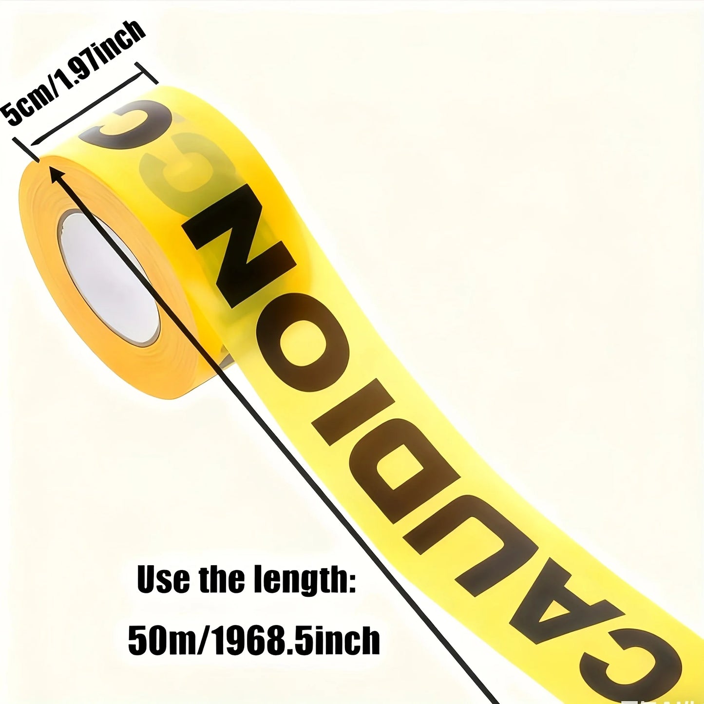 Halloween Danger Tape Yellow Red Barricade Line Bold Caution