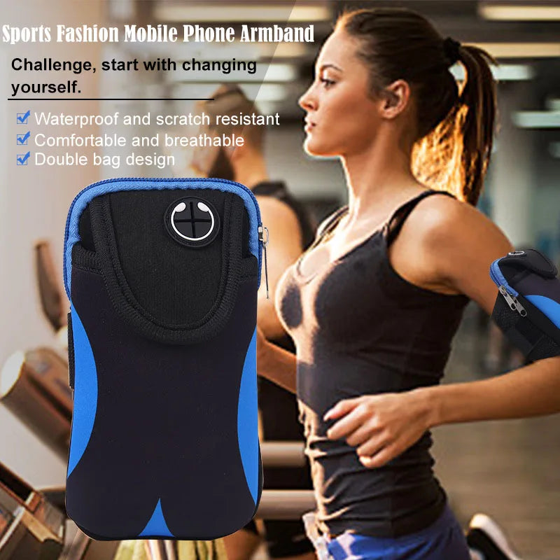 Mobile Phone Armband For Jogging iPhone 14 Pro Case iPhone15 Case For 13 iphone Hand Bag Wrist Holder Diving Material Sports bag Peaceful Pleasures Health and Wellness