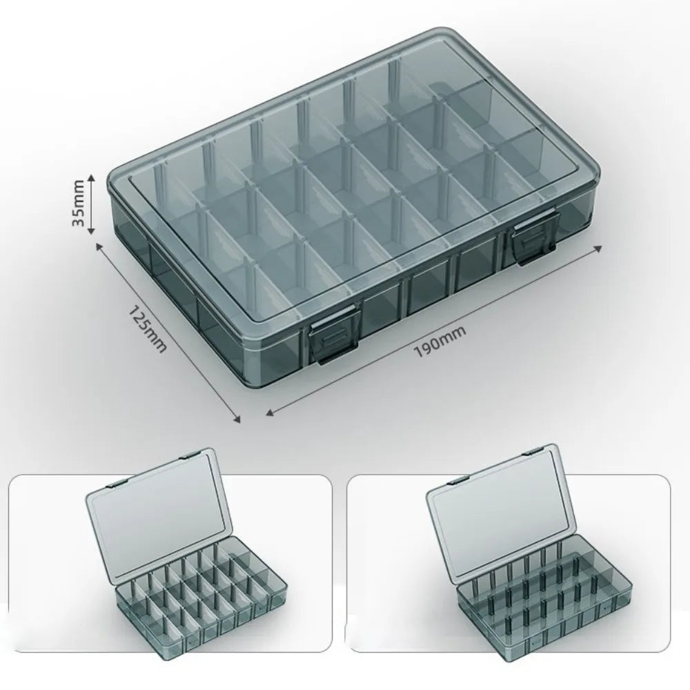 Plastic Parts Storage Box with Removable Dividers | Organizer