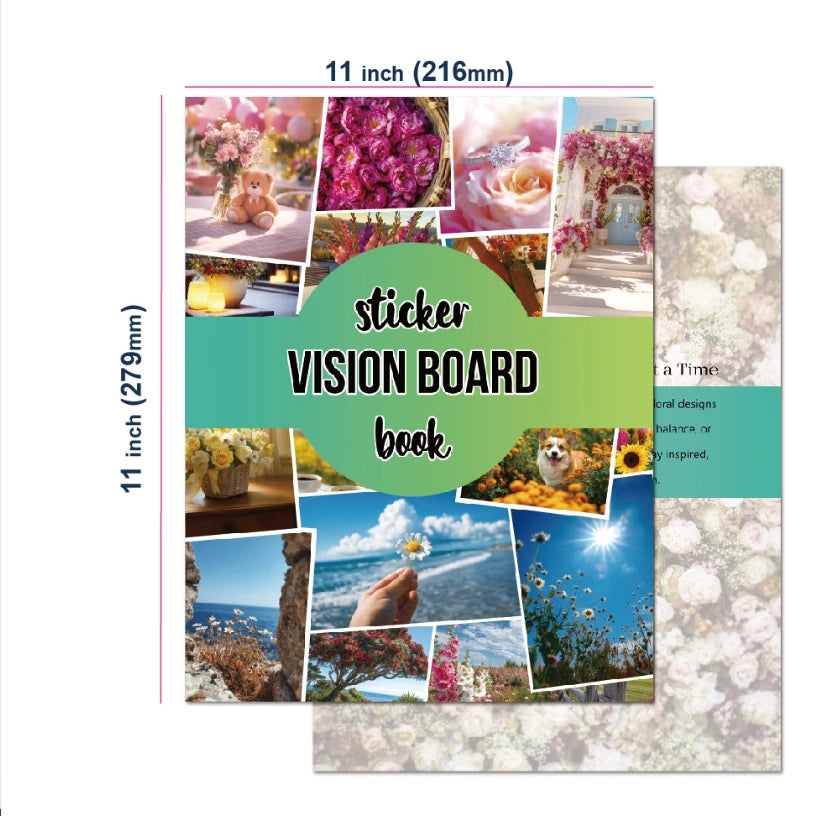 Bview Art Vision Board Dream Life Inspiration Stickers Cutouts Book