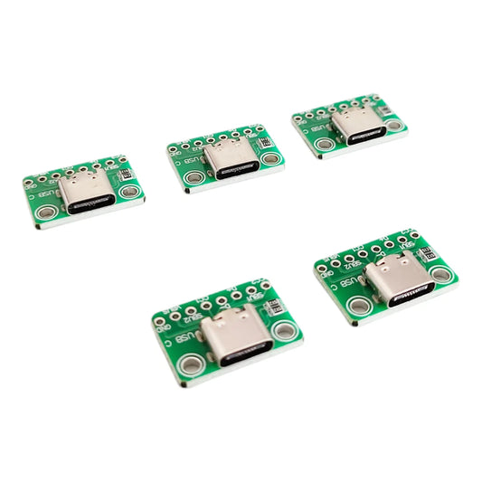2/5/10pcs TYPE-C USB Adapter Board Dual Resistor 512 5.1K Ohm TypeC 16Pin to 8Pin Board for Electronics Peaceful Pleasures Health and Wellness 5PCS