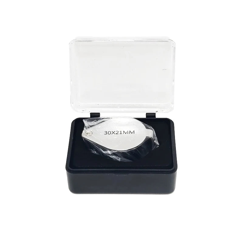 10x 20x 30x Jewelry Diamond Loupe Magnifier Tool Eye Magnifier Magnifying Glass Equipments Triplet Jewelers Eye Triplet Glass Peaceful Pleasures Health and Wellness 4