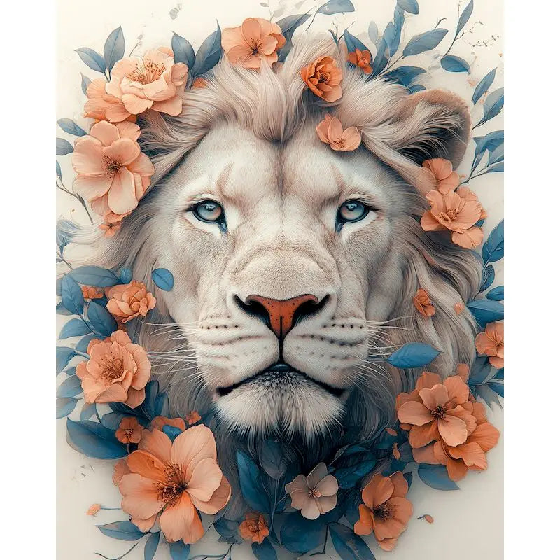Paint by Number Kit for Adults – Flower & Animal Canvas 60×75cm