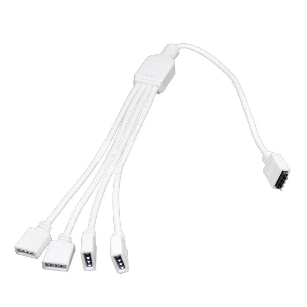for 5050 3528 Female Connector LED Strip Adapter RGB Extension Cable 4 Pin Splitter Cable RGB Connector 4Pin RGB Splitter Peaceful Pleasures Health and Wellness