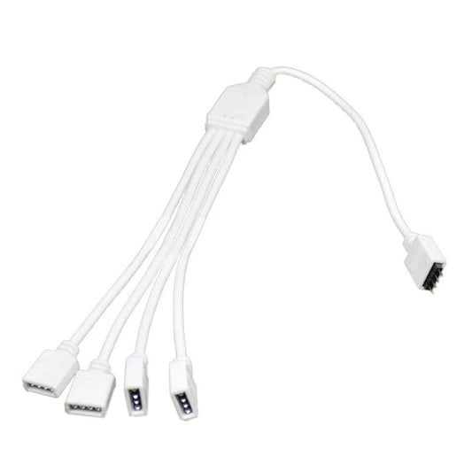 for 5050 3528 Female Connector LED Strip Adapter RGB Extension Cable 4 Pin Splitter Cable RGB Connector 4Pin RGB Splitter Peaceful Pleasures Health and Wellness