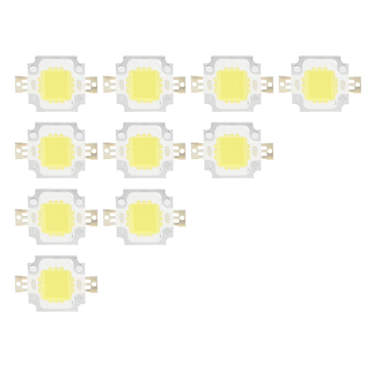 COB Chip Plant Growing Lamps Outdoor Deck Lights LED Chip Bulbs Pure White Light 10W /6500K 12V/700mA for DIY Lamp Accessories Peaceful Pleasures Health and Wellness