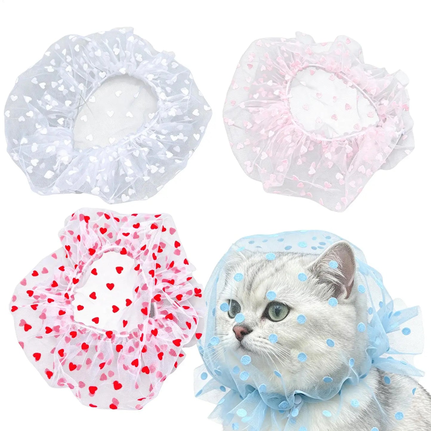 4-Pack Dog Mesh Head Cover – Breathable Anti-Scavenging Muzzle