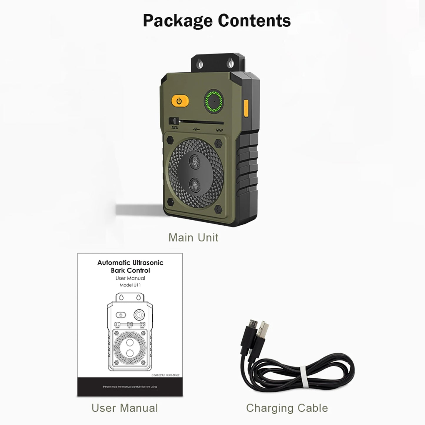 dog barking stopper Dog Barking Stopper Wall Mount Anti Bark Device 3 Modes 50ft Range Built in 2000mAh Battery Anti Bark Device Peaceful Pleasures Health and Wellness