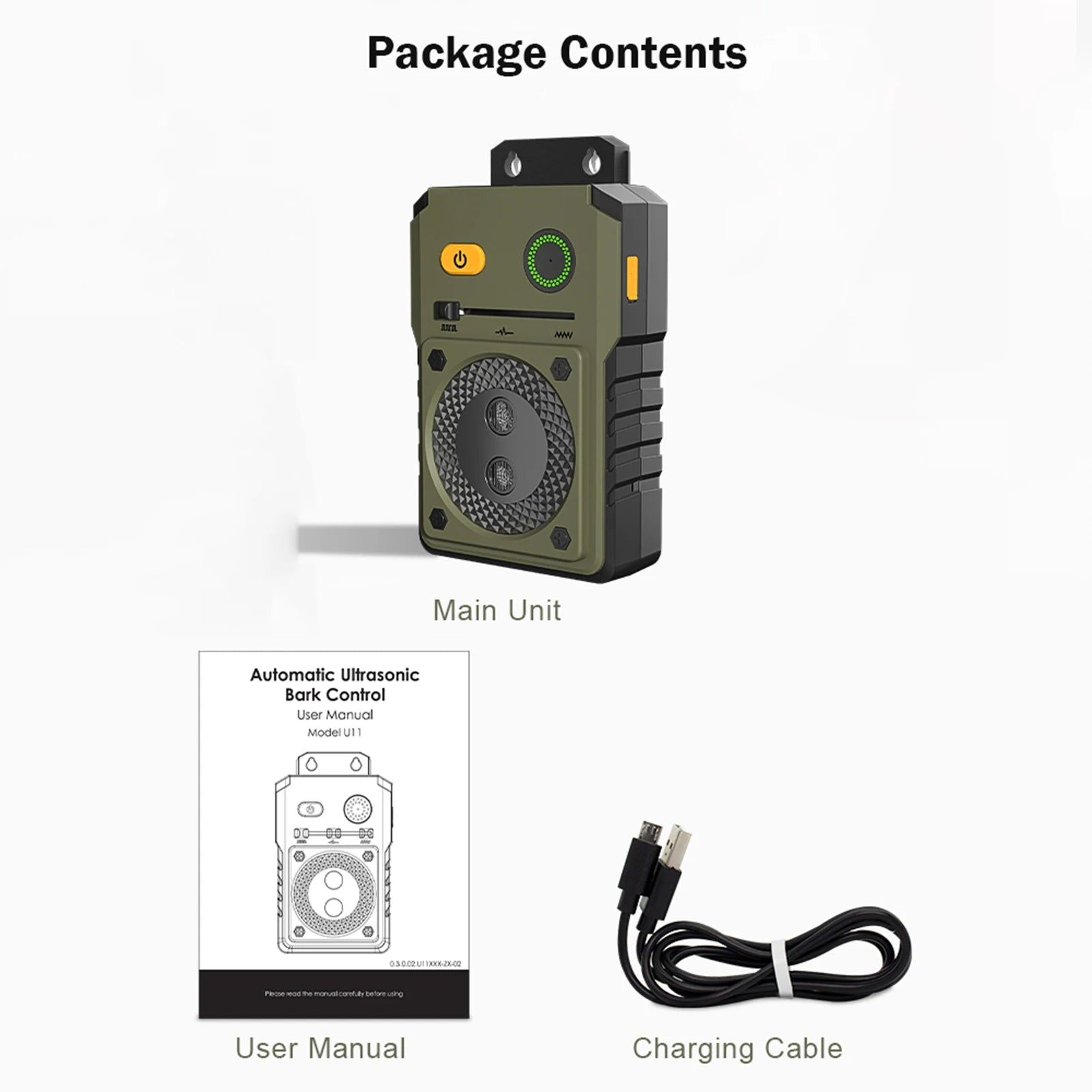 dog barking stopper Dog Barking Stopper Wall Mount Anti Bark Device 3 Modes 50ft Range Built in 2000mAh Battery Anti Bark Device Peaceful Pleasures Health and Wellness