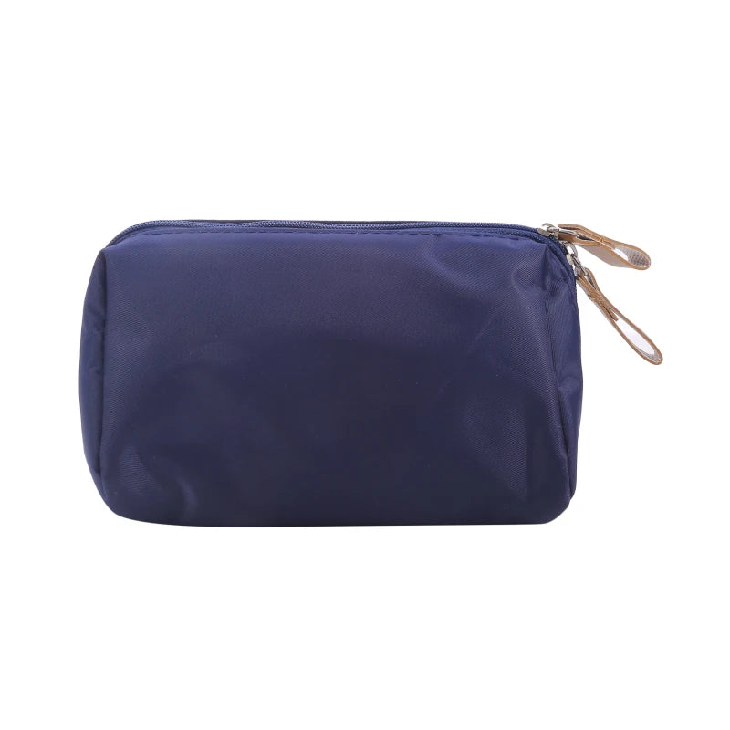 Folding Travel Cosmetic Bag for Women Multifunctional Toiletry Wash Pouch Simple Makeup Storage Organizer Beautician Kit Peaceful Pleasures Health and Wellness Navy Blue
