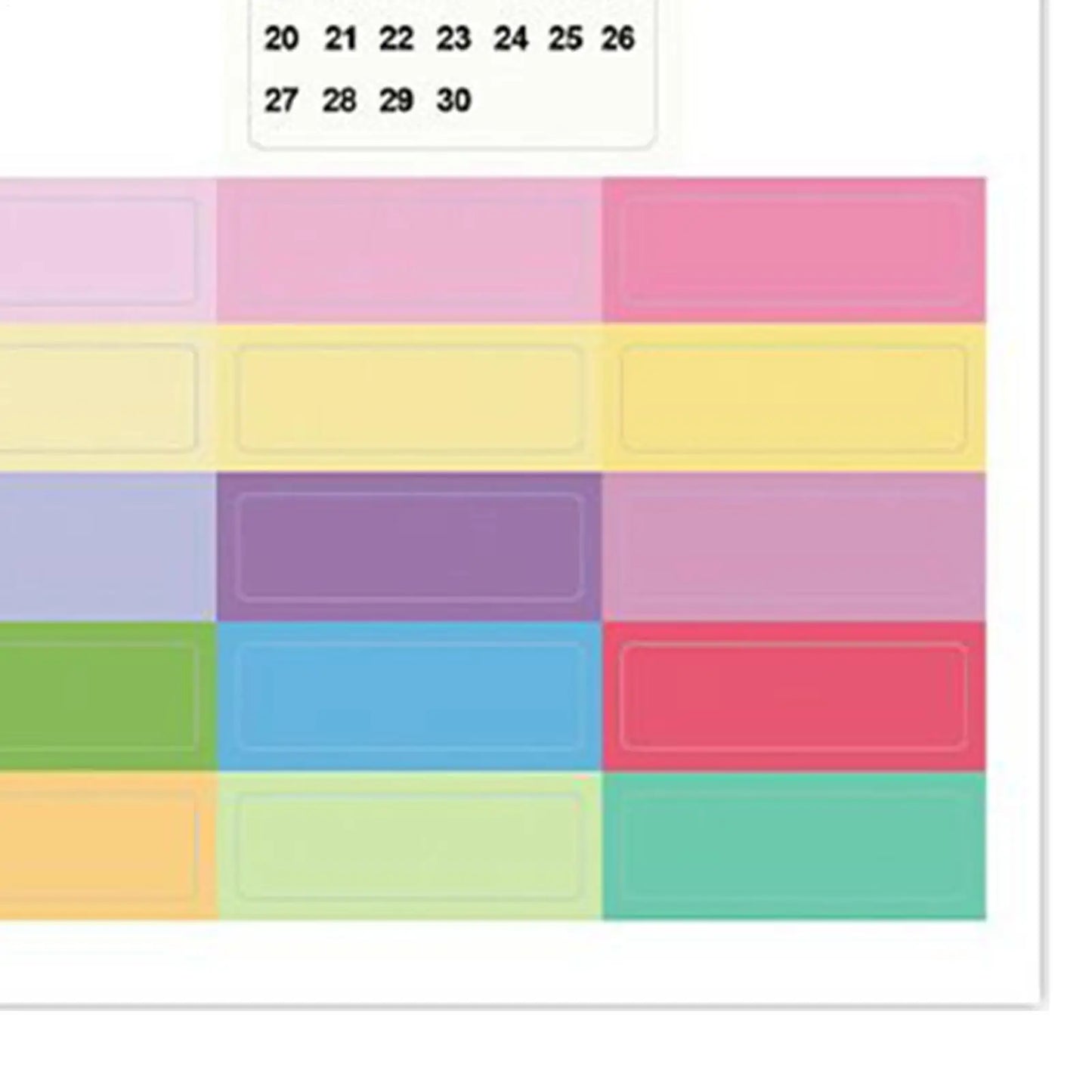 2026 Monthly Calendar Planner Stickers | Journal & Scrapbook