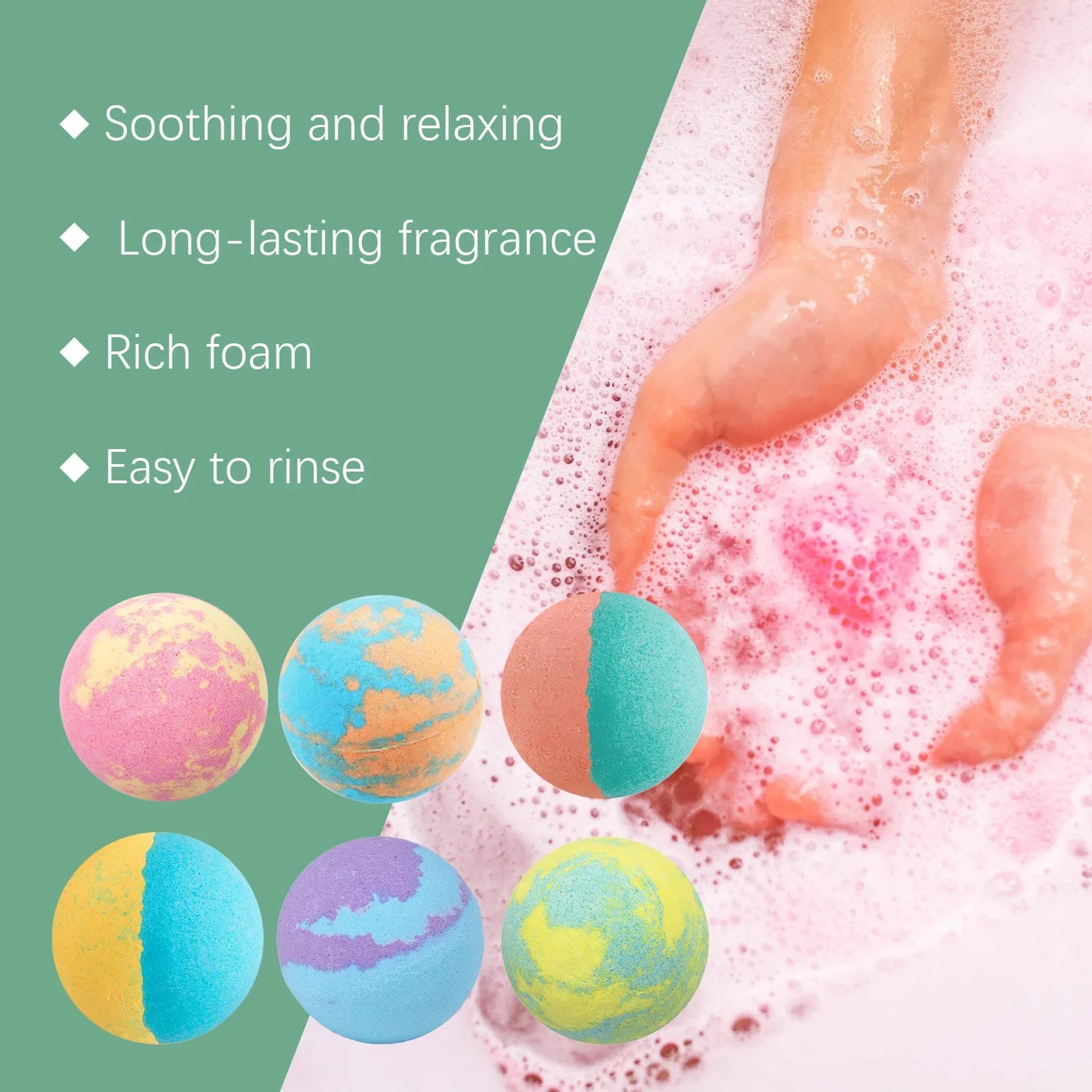 OceAura Rosemary Bath Bombs – Fizzing Foot Spa & Moisturizer