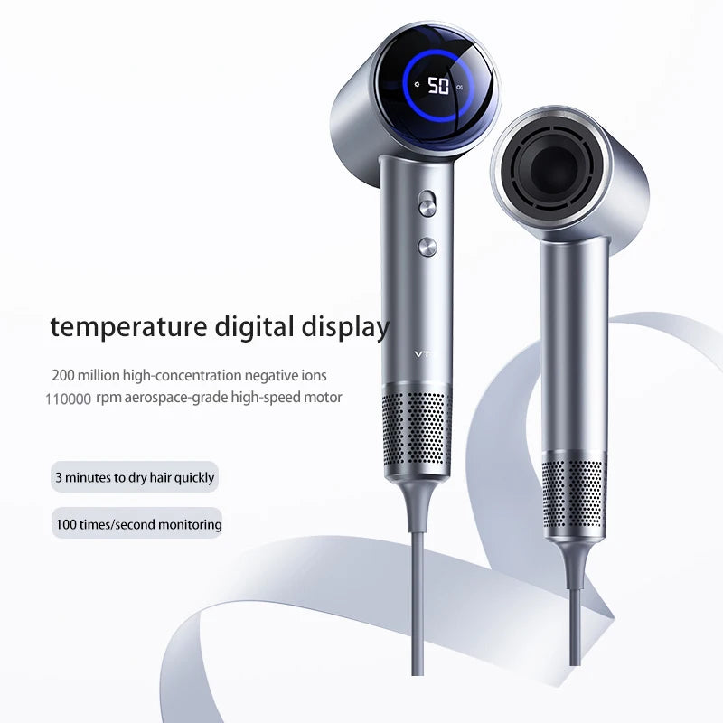 High concentration negative ion hair dryer, 110000 RPM high-speed hair dryer with constant temperature and no damage to hair Peaceful Pleasures Health and Wellness