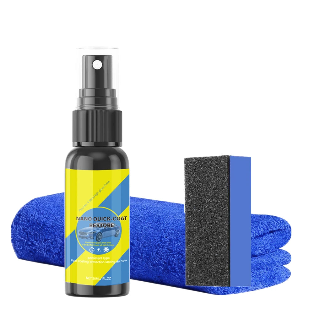Car Coating Spray Quick Effect Coating Agent Coat Car Wax Car Scratch Wax Coating Spray Oil Film Emulsion Glass Cleaner Peaceful Pleasures Health and Wellness 30ml set