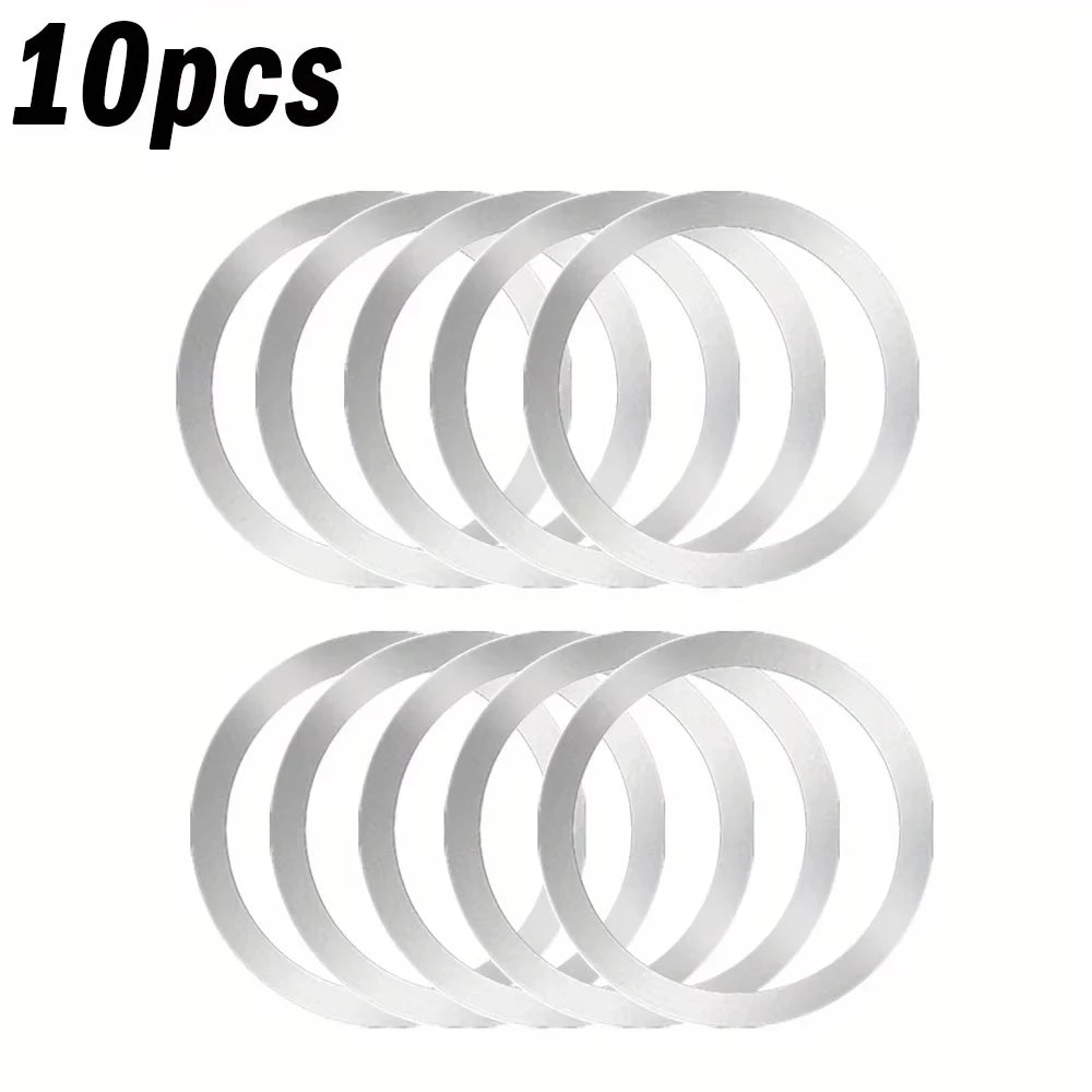 2026 Magnetic Laptop Computer Monitor Side Cell Phone Slim With Magnetic Plate Ring Suitable for all phone/Magnetic Plate Ring Peaceful Pleasures Health and Wellness 133-Silver-10PCS