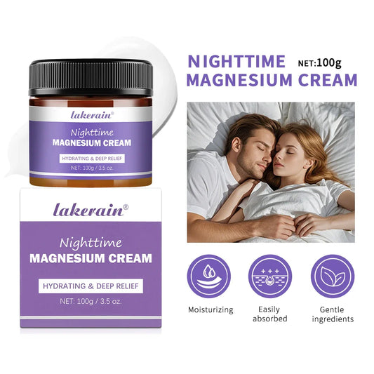 Magnesium Nighttime Cream – Lavender, Shea & Vitamin E Body Moisturizer Cream Oasis Select
