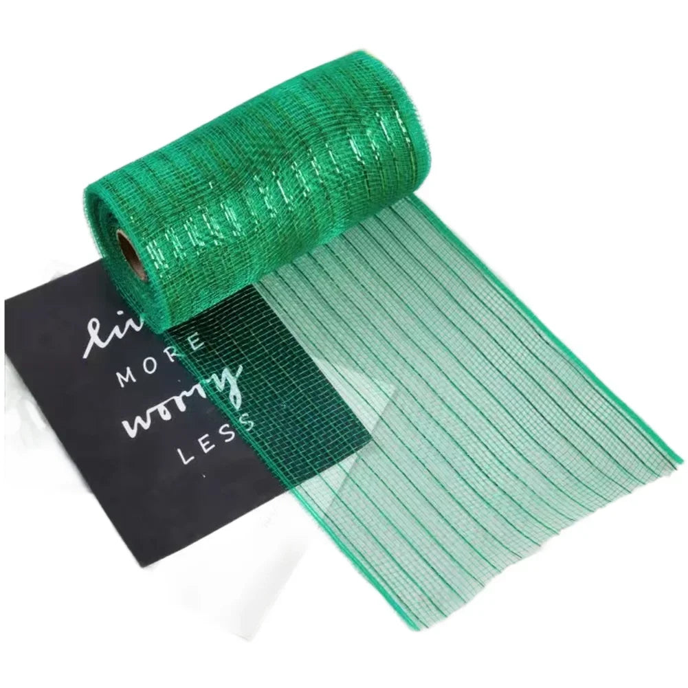 10 Yard PP Mesh Ribbon Roll Christmas Garland Material Holiday