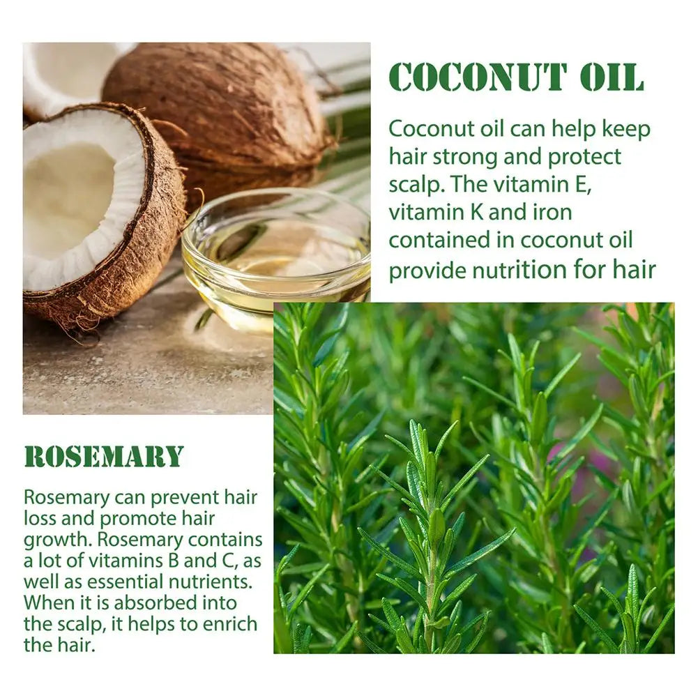 Rosemary Essential Oil for Hair Growth 60ml – Nourishing & Strengthening Hair Care Oil with Dropper Peaceful Pleasures Health and Wellness
