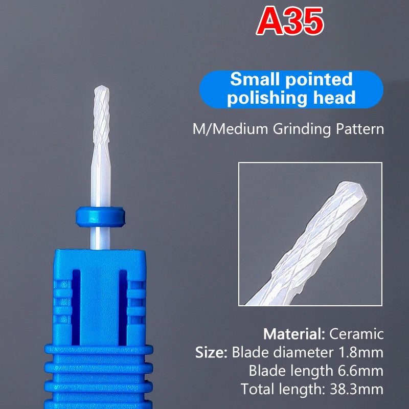 Ceramic Nail Drill Bit | Electric Manicure & Pedicure Tool