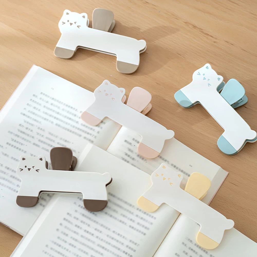 Cute Cat Book Holder Fixed Office Supplies Folder Student Stationery