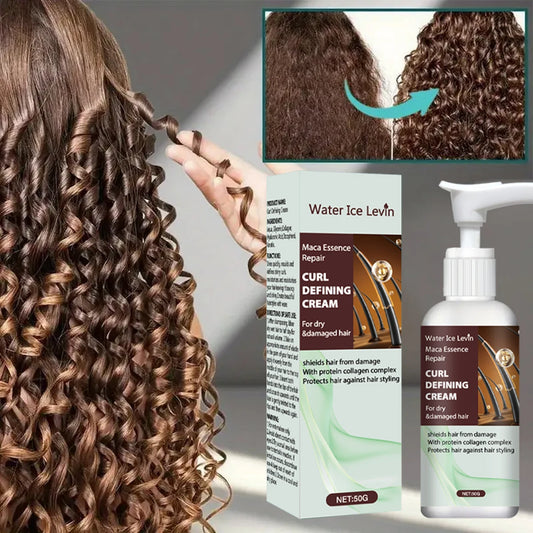 Maca Essence Curl Defining Cream | Keratin & Collagen Frizz Control Curl Defining Cream Peaceful Pleasures Health and Wellness