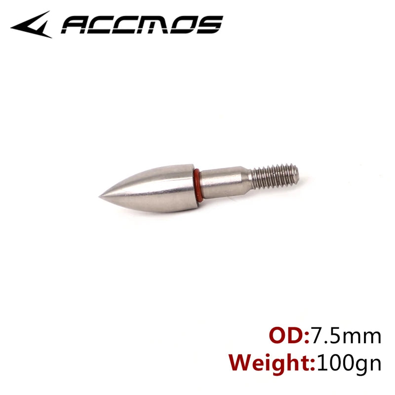 100 Grain Target Arrow Head Tips Archery Point Recurve Compound Bow