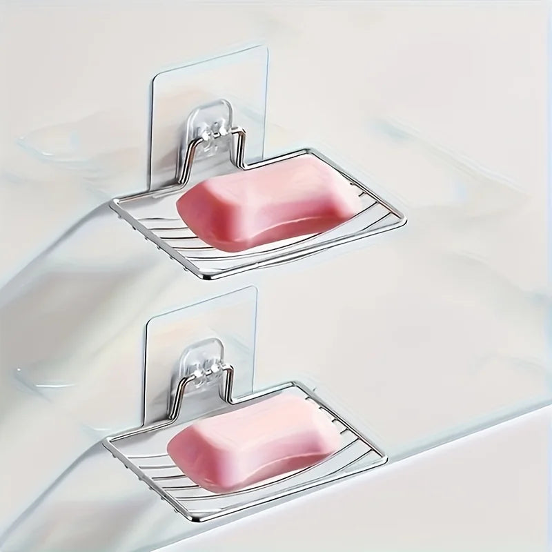 Stainless Steel Soap Dish Holder | Wall Mounted, Drainage Holes