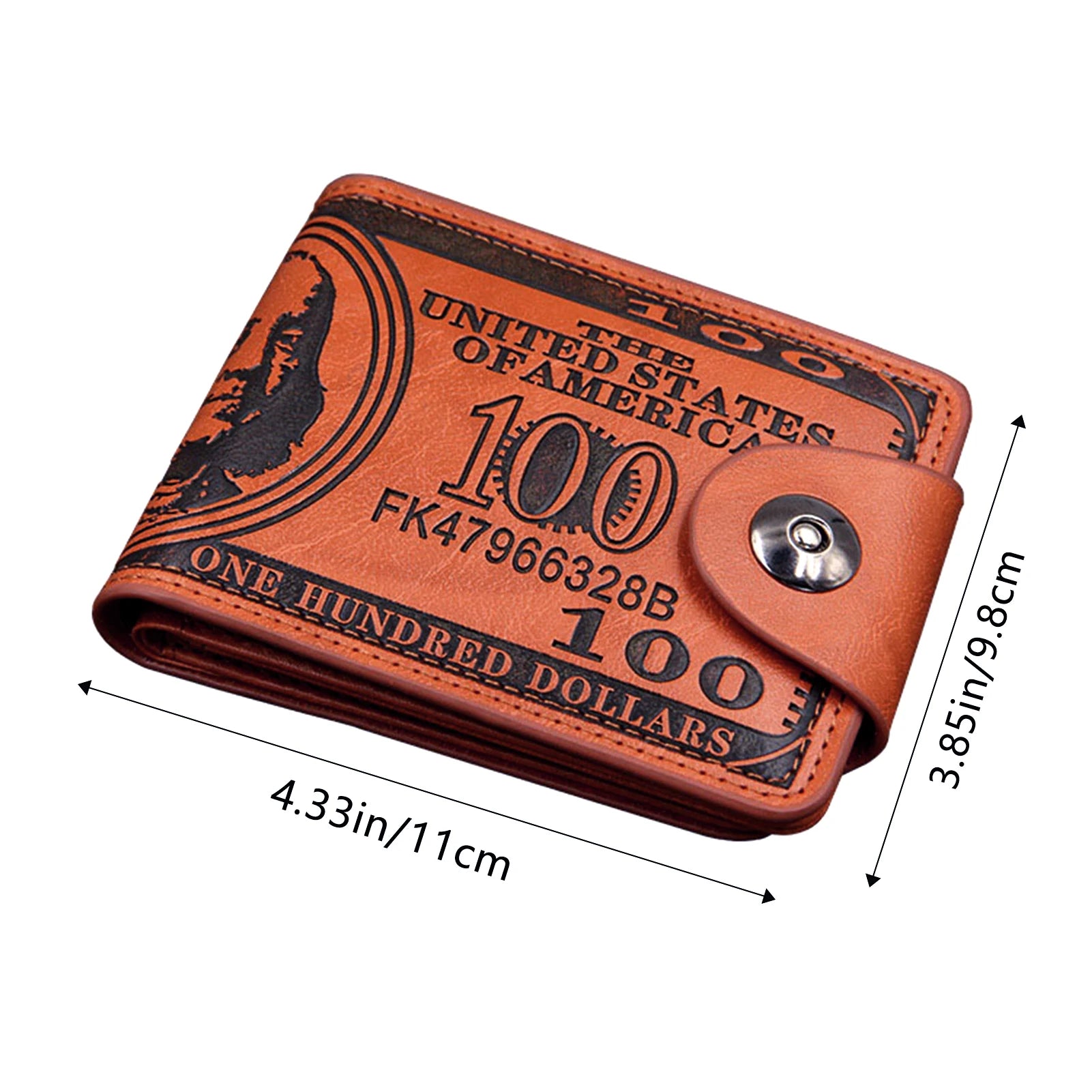 Men's Vintage Folding Wallet Fashionable Mini Wallets Retro Hand Bags for Friend Family Neighbors Gift Peaceful Pleasures Health and Wellness