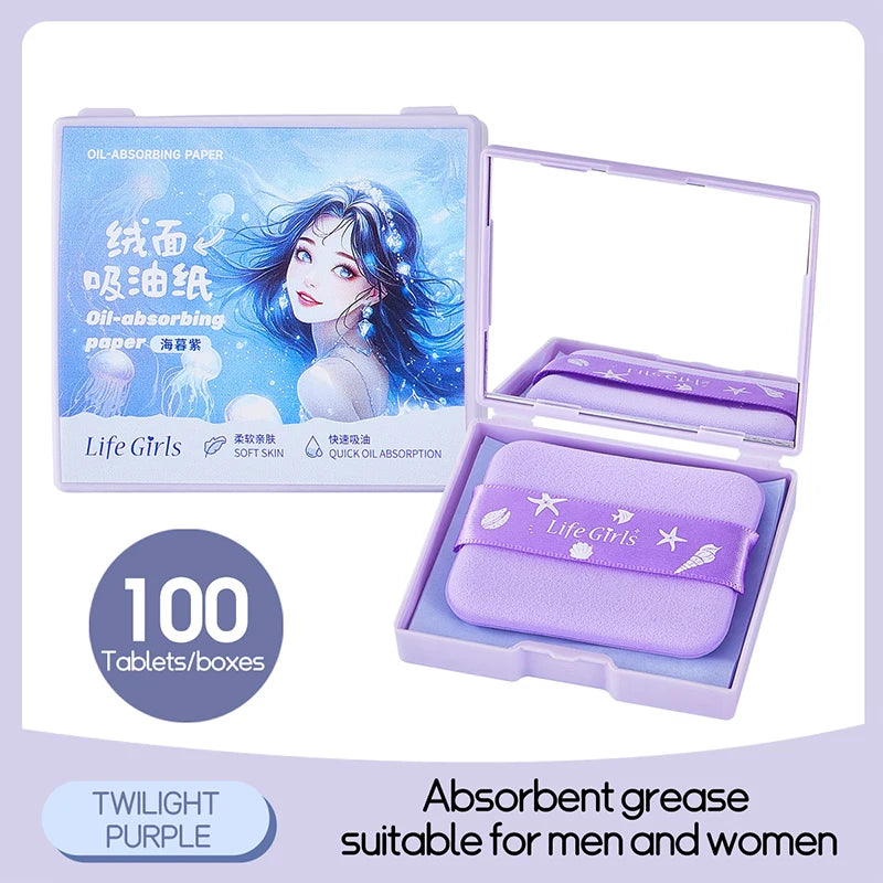 Oil-Absorbing Face Sheets 100 Pcs | Matte Skin Men & Women
