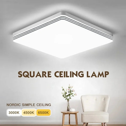 RUNTOIN LED Ceiling Light Panel 18–48W | Modern Home Lamp LED Ceiling Light Peaceful Pleasures Health and Wellness