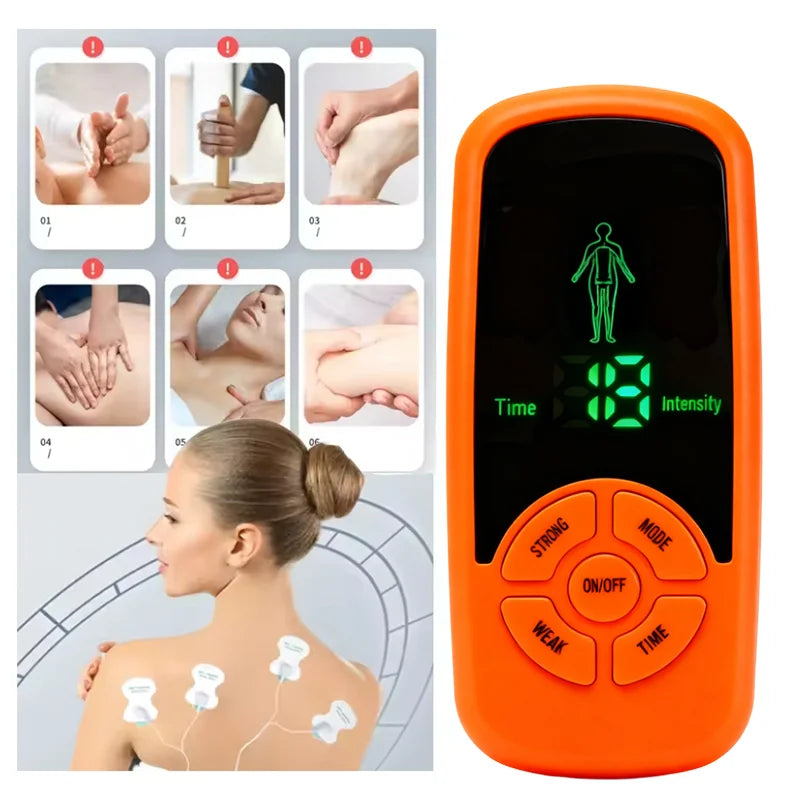 Multifunctional Digital Modes Massage Device ECG Neck Massage Machine Mini Muscle Device Peaceful Pleasures Health and Wellness
