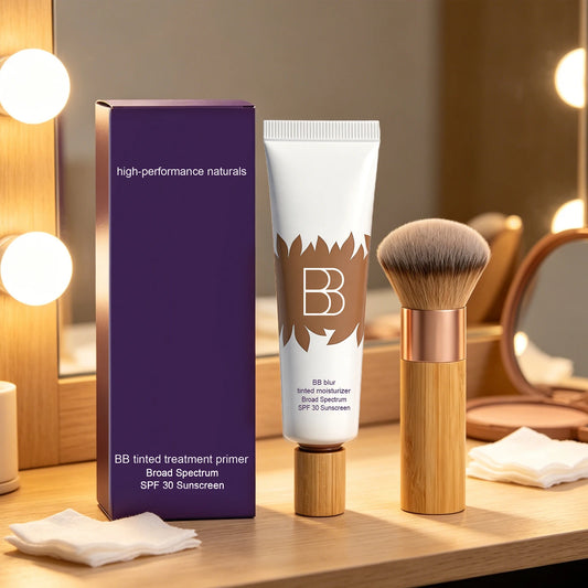 Sunscreen BB Cream Kit Efficient UV Protection Balance Oil Shine Conceal Face Blemishes Natrual Makeup Facial Primer Foundation Peaceful Pleasures Health and Wellness