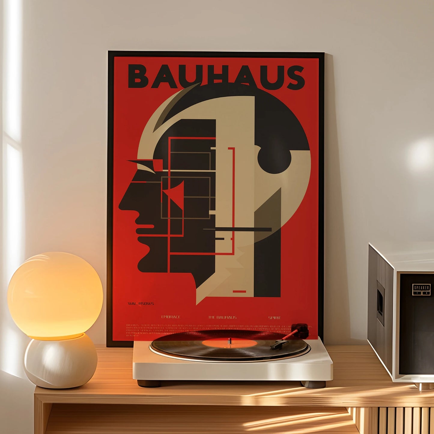 Modern Bauhaus Spirit Canvas Wall Art Print | Home Decor