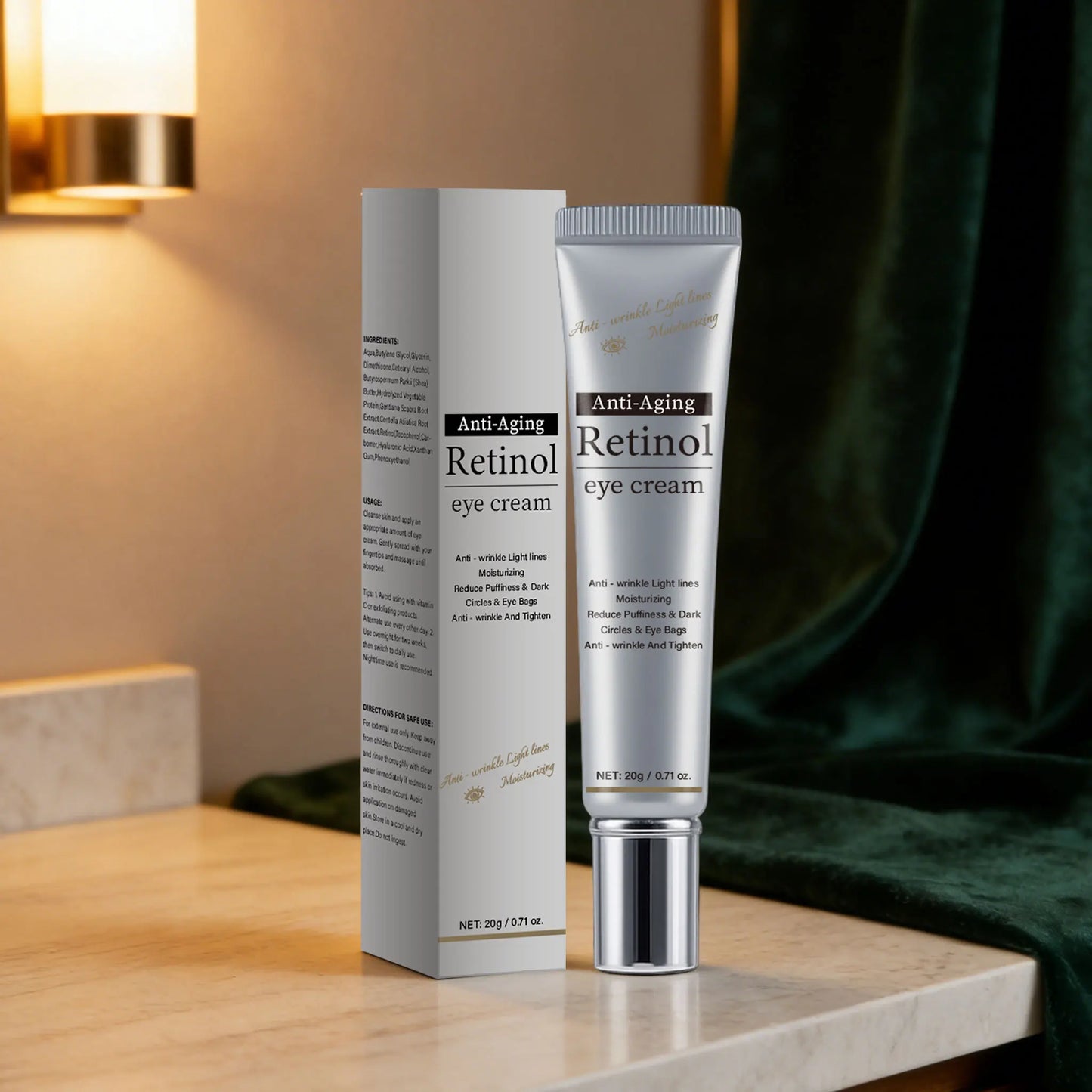 Retinol Under Eye Cream – Dark Circles & Fine Lines, 20g