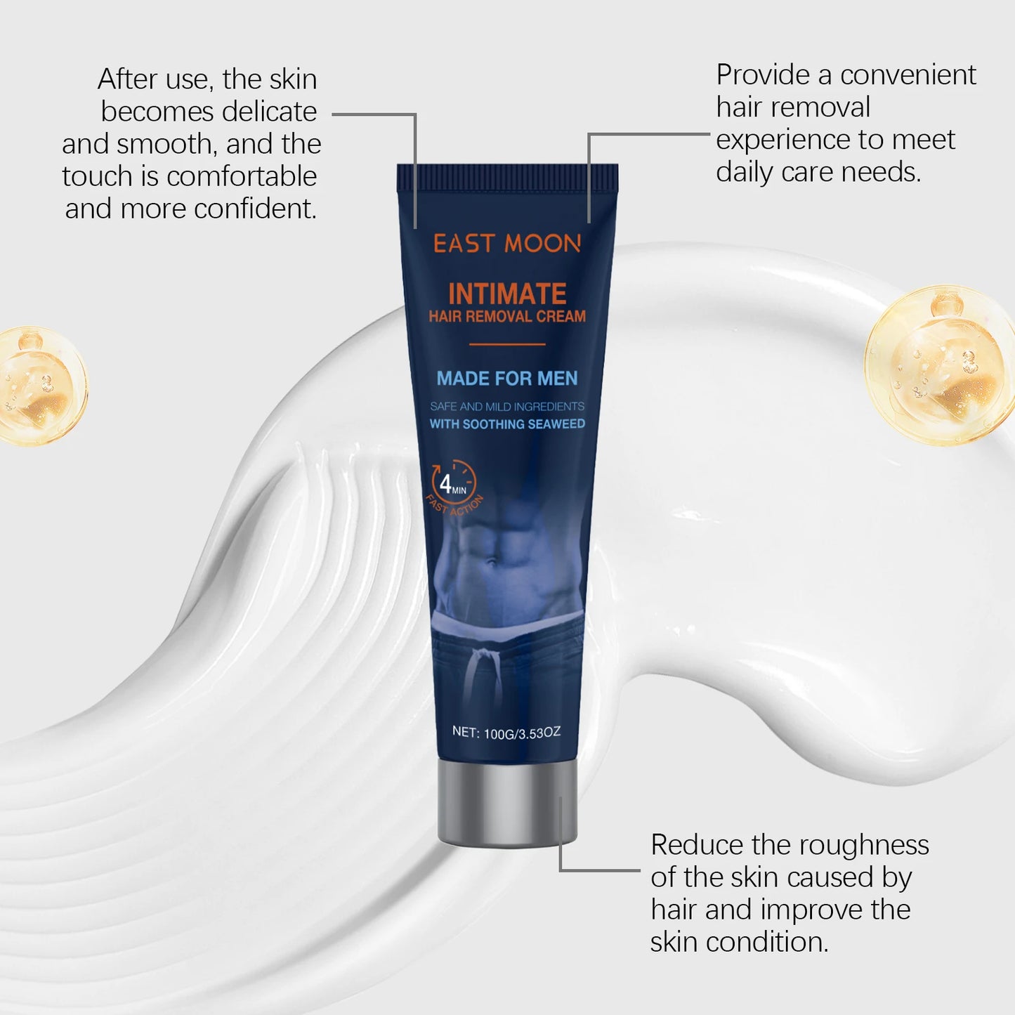 East Moon Avocado Men's Hair Removal Cream 100g – Painless