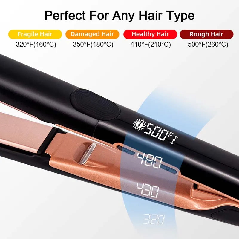 Hot Selling Fast Heat Super High Temperature Hair Straightener Keratin Repair Professional Hair Flat Iron Peaceful Pleasures Health and Wellness