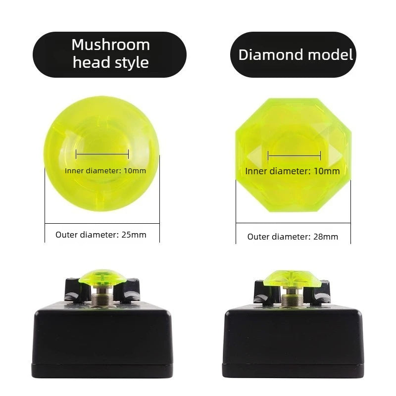 Electric Guitar Effect Pedal Switch Cover Round Diamond Head